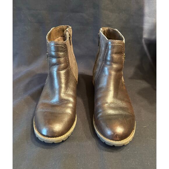 Women’s Timberland Earthkeepers Leather Bethel Zip On Ankle Boots Brown size 8.5 - Picture 2 of 7